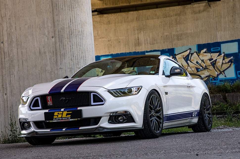 Es spielt keine Rolle, ob es sich um ein Mustang Cabrio oder um ein Mustang Coupé handelt; die ST Gewindefedern sind wie die ST Gewindefahrwerke für alle Ford Mustang Modelle der LAE-Baureihe erhältlich.